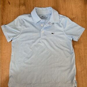 Vineyard Vines Sankaty On The Go Boys Light Blue Polo Shirt
